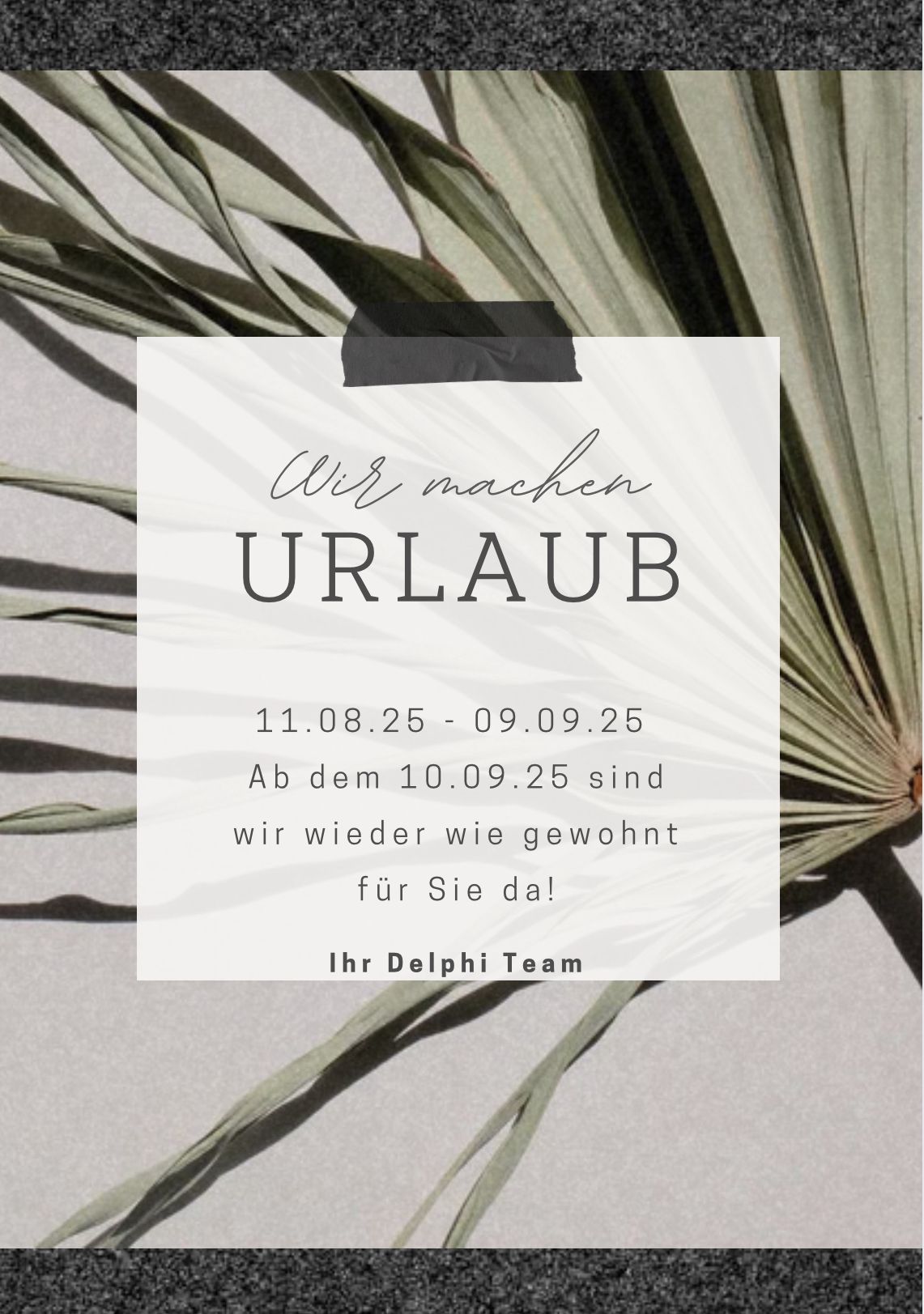 Sommer Urlaub 2025 - Delphi Freising